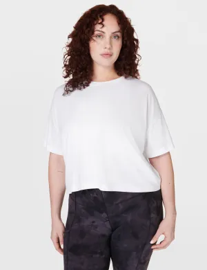 Essential Short Sleeve Crop T-Shirt - White