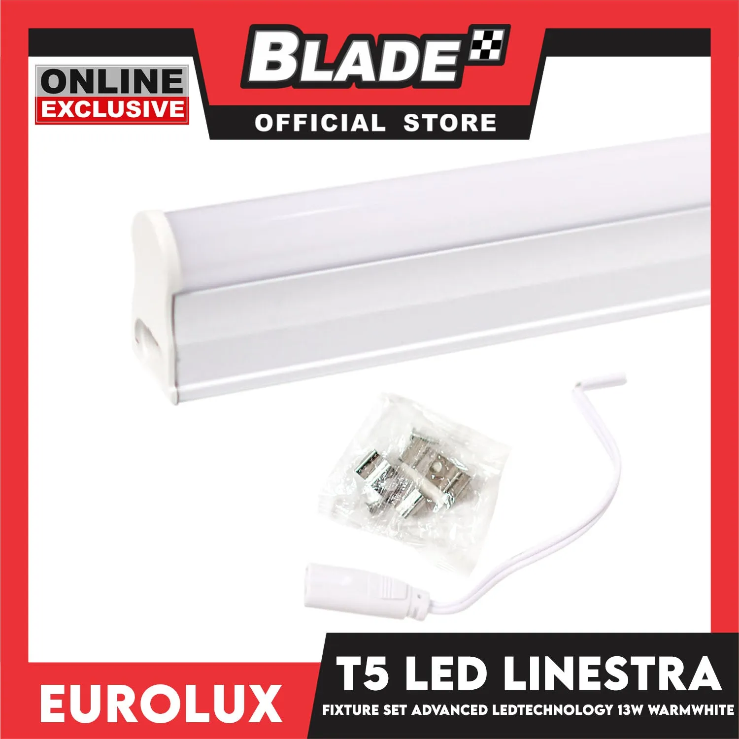Eurolux T5 LED Linestra Fixture Set 3000K 13W (Warmwhite)