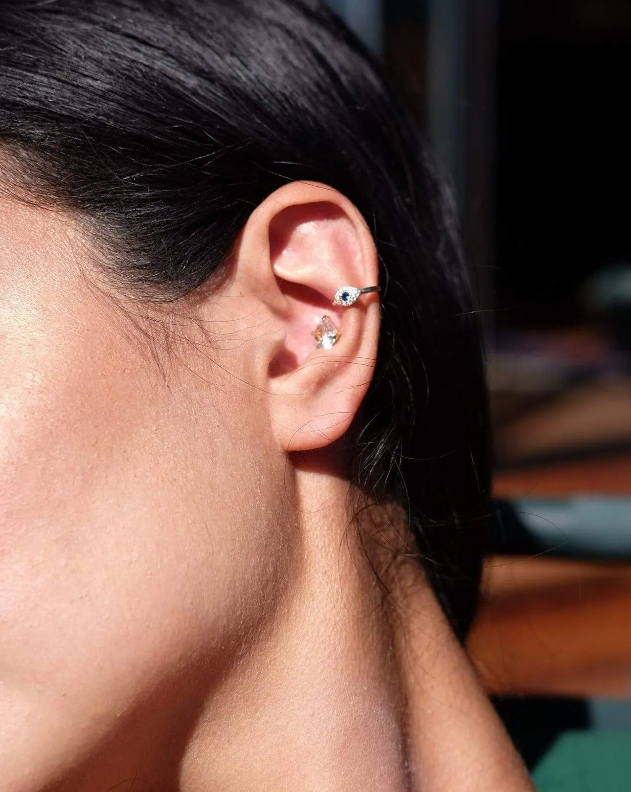 Evil Eye Cuff Earring