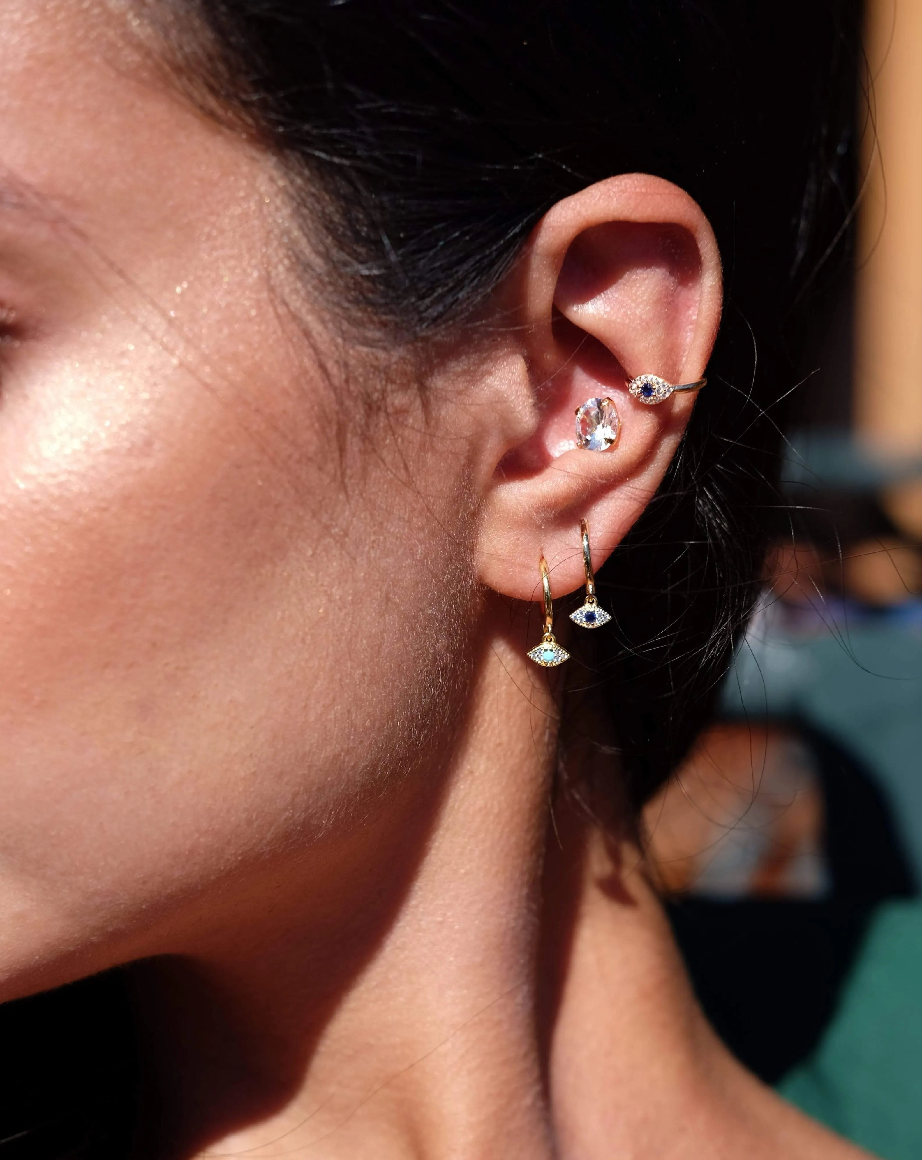 Evil Eye Cuff Earring
