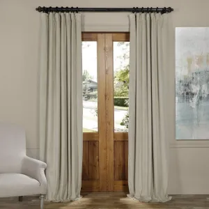 Exclusive Fabrics Signature Extra Wide Blackout Velvet Curtains (1 Panel) - Luxurious Blackout Drapes
