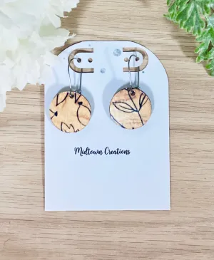 Fall Wooden Earrings