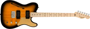 Fender Squier Paranormal Cabronita Telecaster® Thinline, Maple Fingerboard, Gold Anodized Pickguard, 2-Color Sunburst