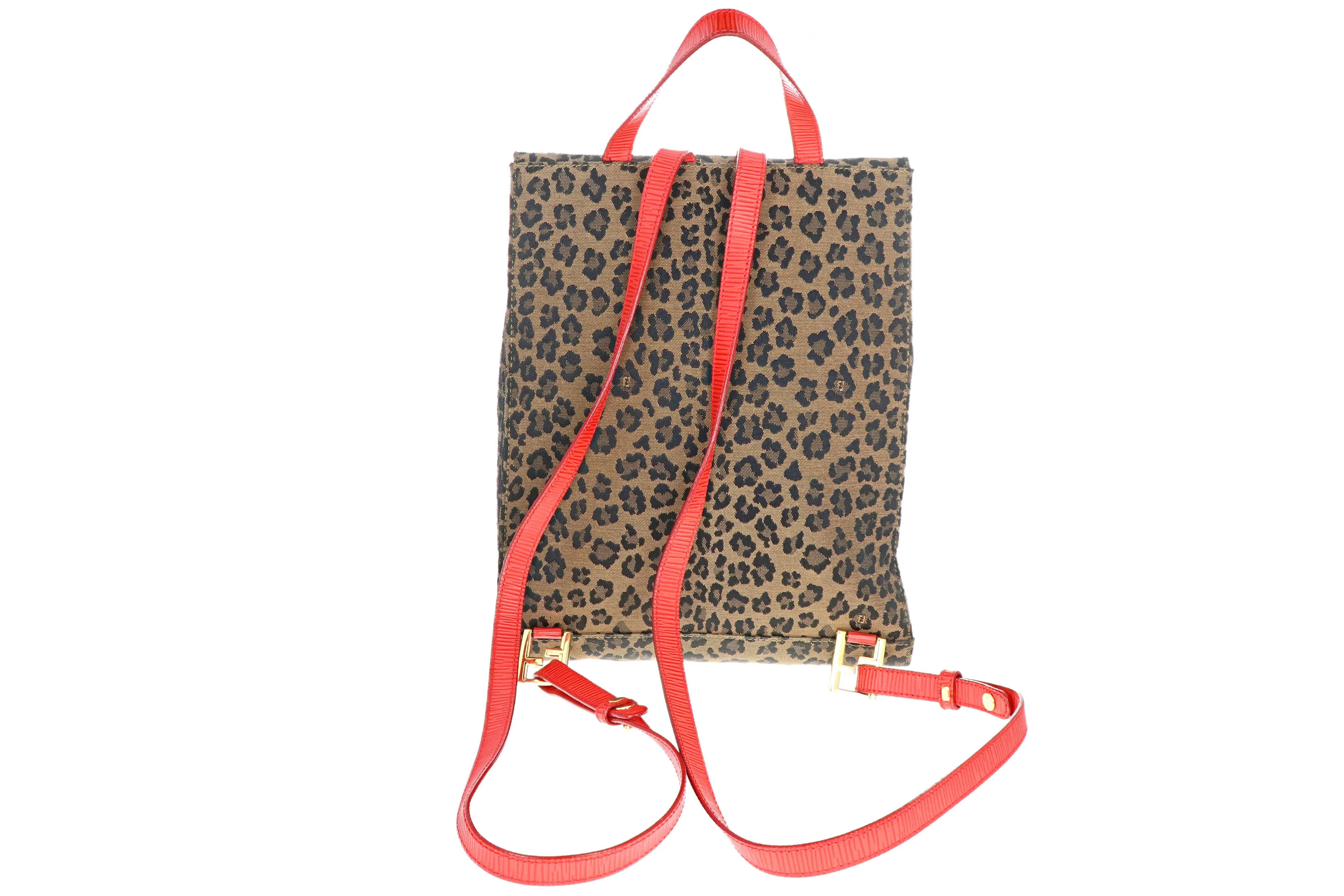 Fendi Leopard Print Backpack