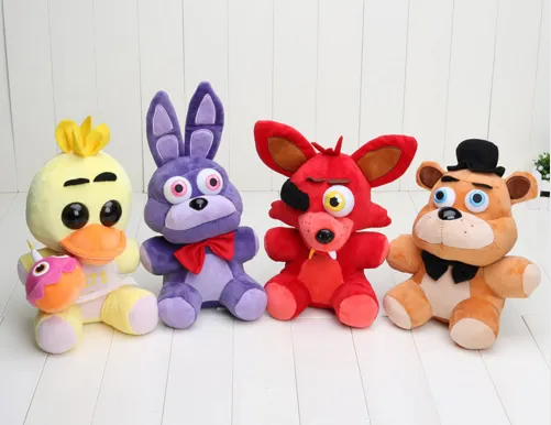 Five Nights At Freddy's 4 FNAF Freddy Bear foxy chica bonnie Plush Toys Doll 10" 25cm with box