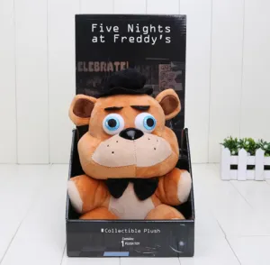 Five Nights At Freddy's 4 FNAF Freddy Bear foxy chica bonnie Plush Toys Doll 10" 25cm with box