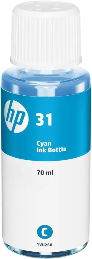 Flacone Inchiostro Originale HP 31 Ciano 70 ml