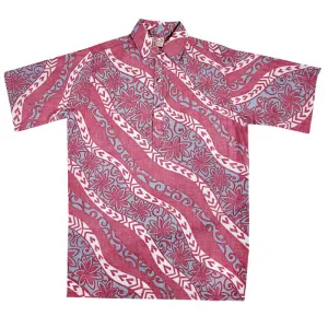 Floral Wave Pullover (Burgundy)