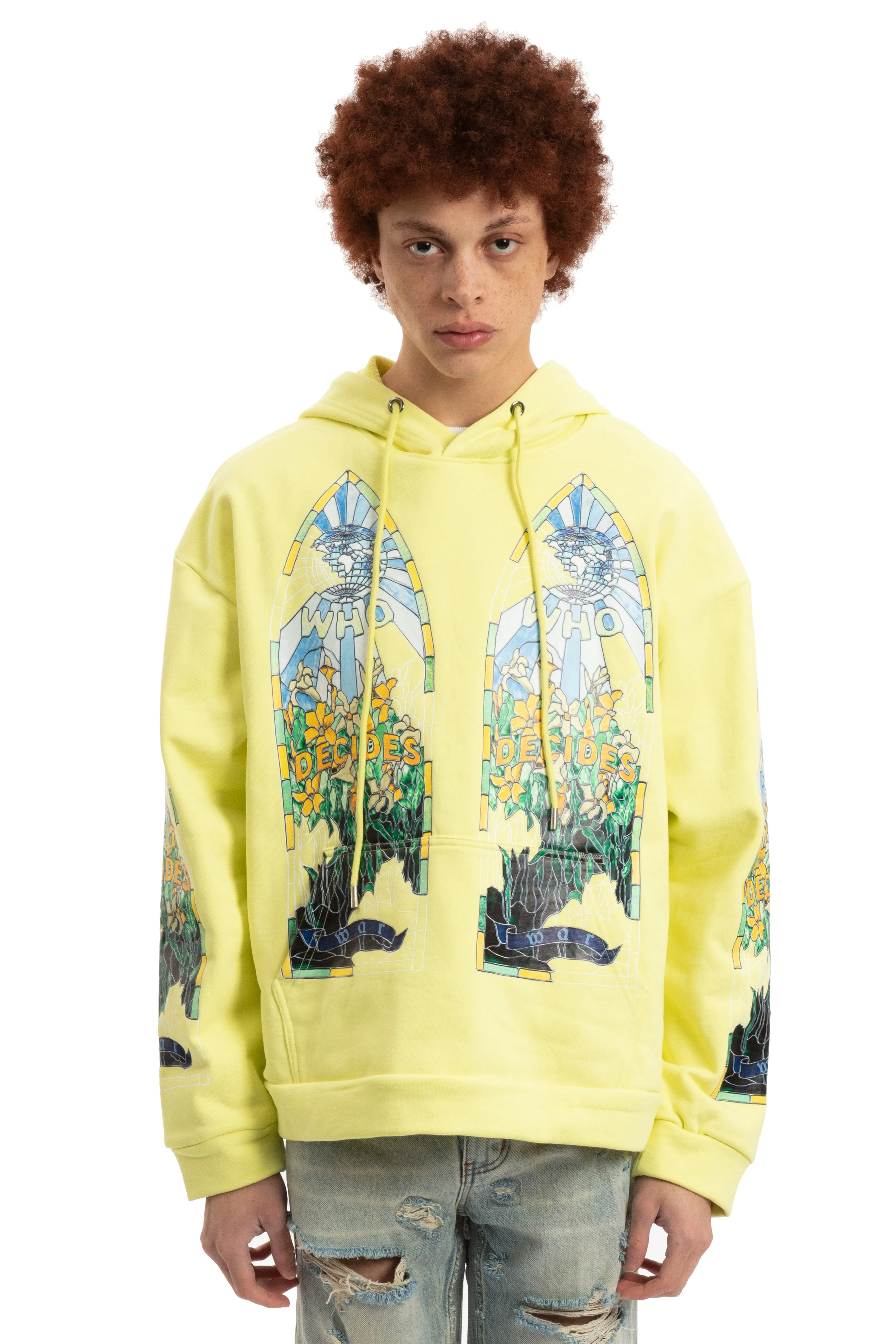FRAGMENTED HOODED PULLOVER