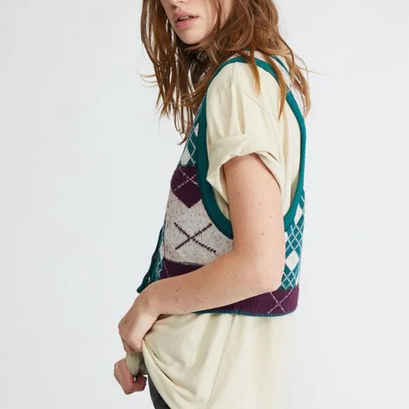 FREE People Camilla Button Front Vest 297tn