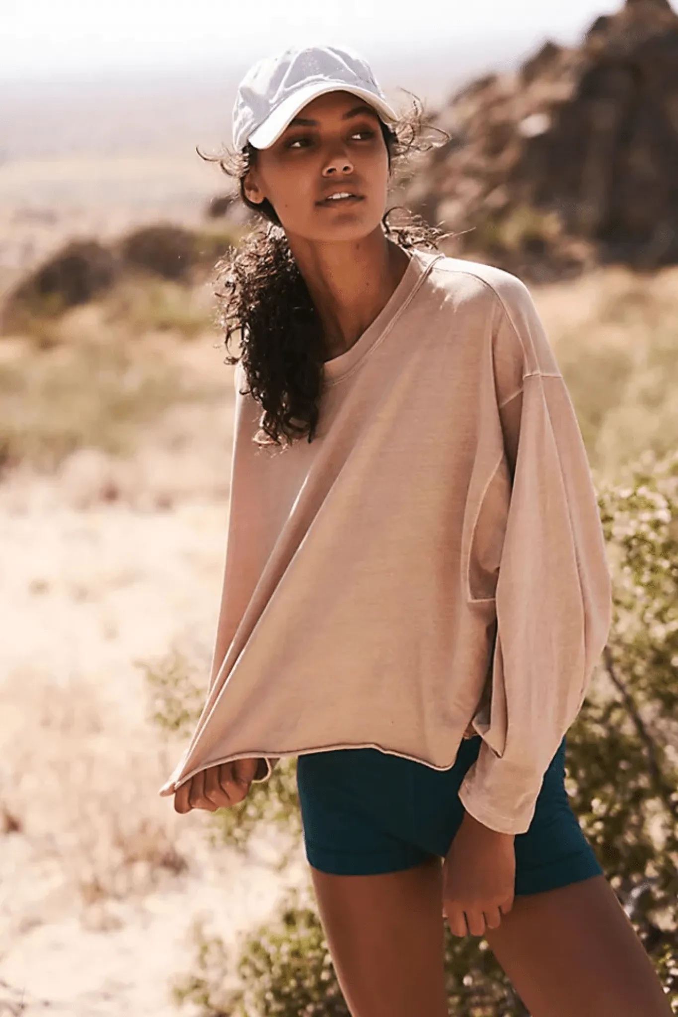 Free People: Inspire Layer Tee in Doe
