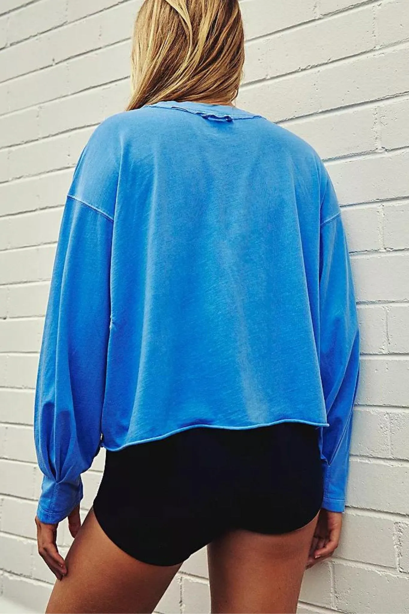 Free People: Inspire Layer Tee in Riviara Blue