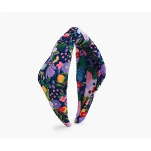 Garden Party Violet Knotted Headband