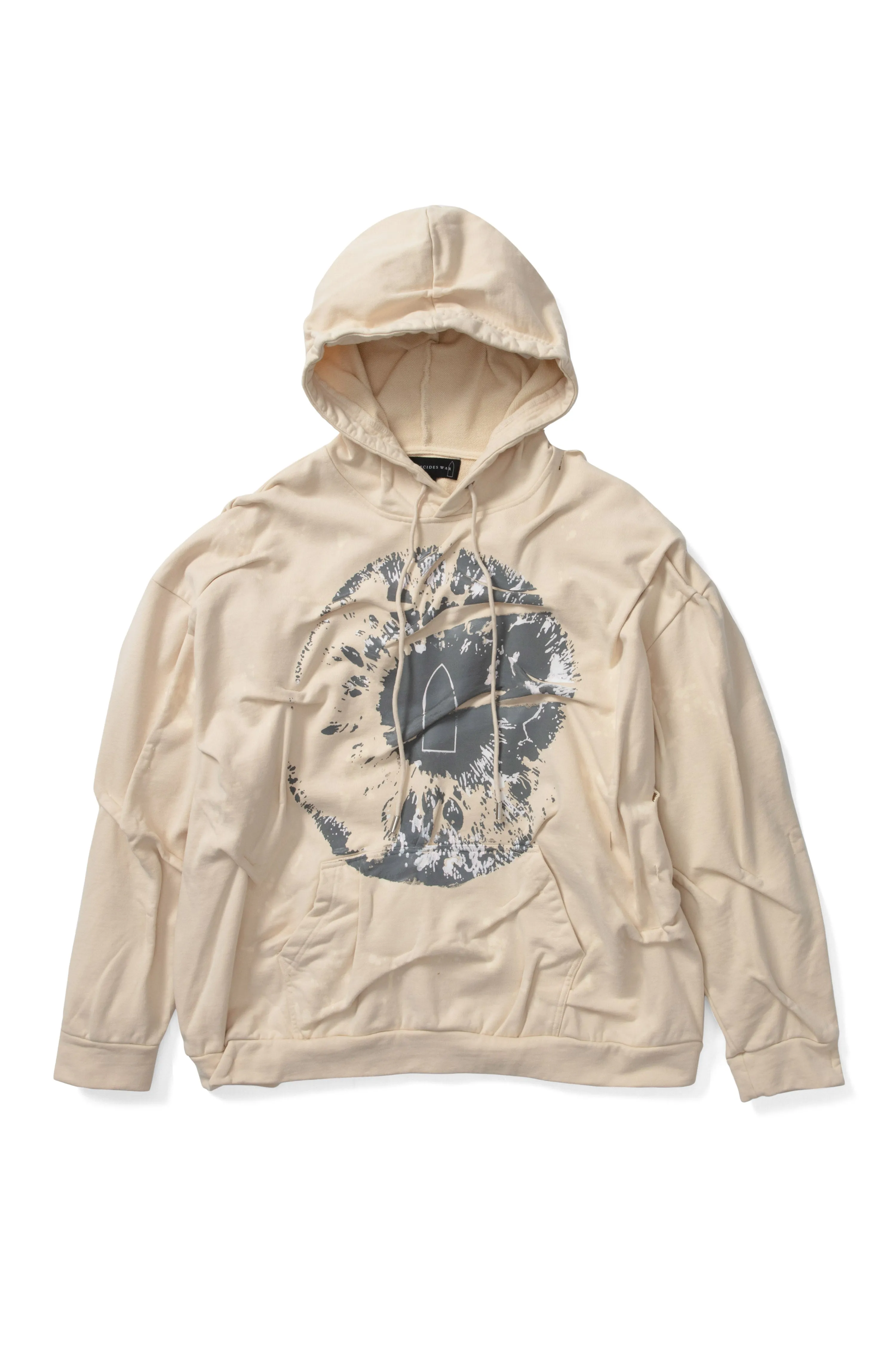 GATHERED EYE HOODED SWEATSHIRT
