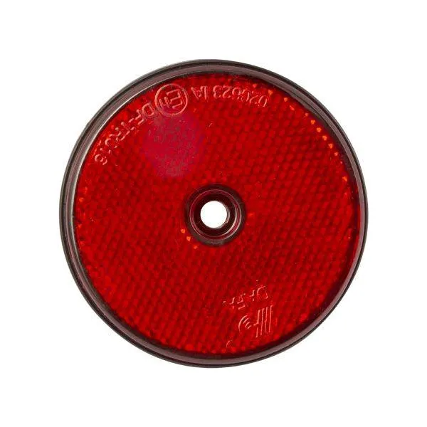 Genfitt Red Round Reflector - 60mm