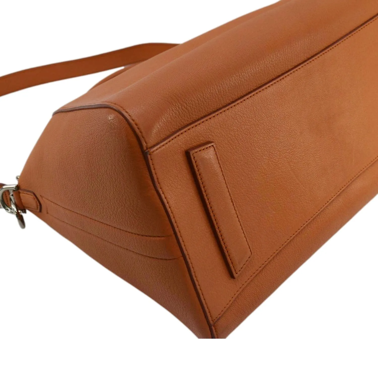 GIVENCHY Antigona Leather Shoulder Bag Orange