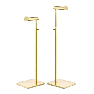 Gold Purse Display Stand - Set of Two Adjustable Height Handbag Display