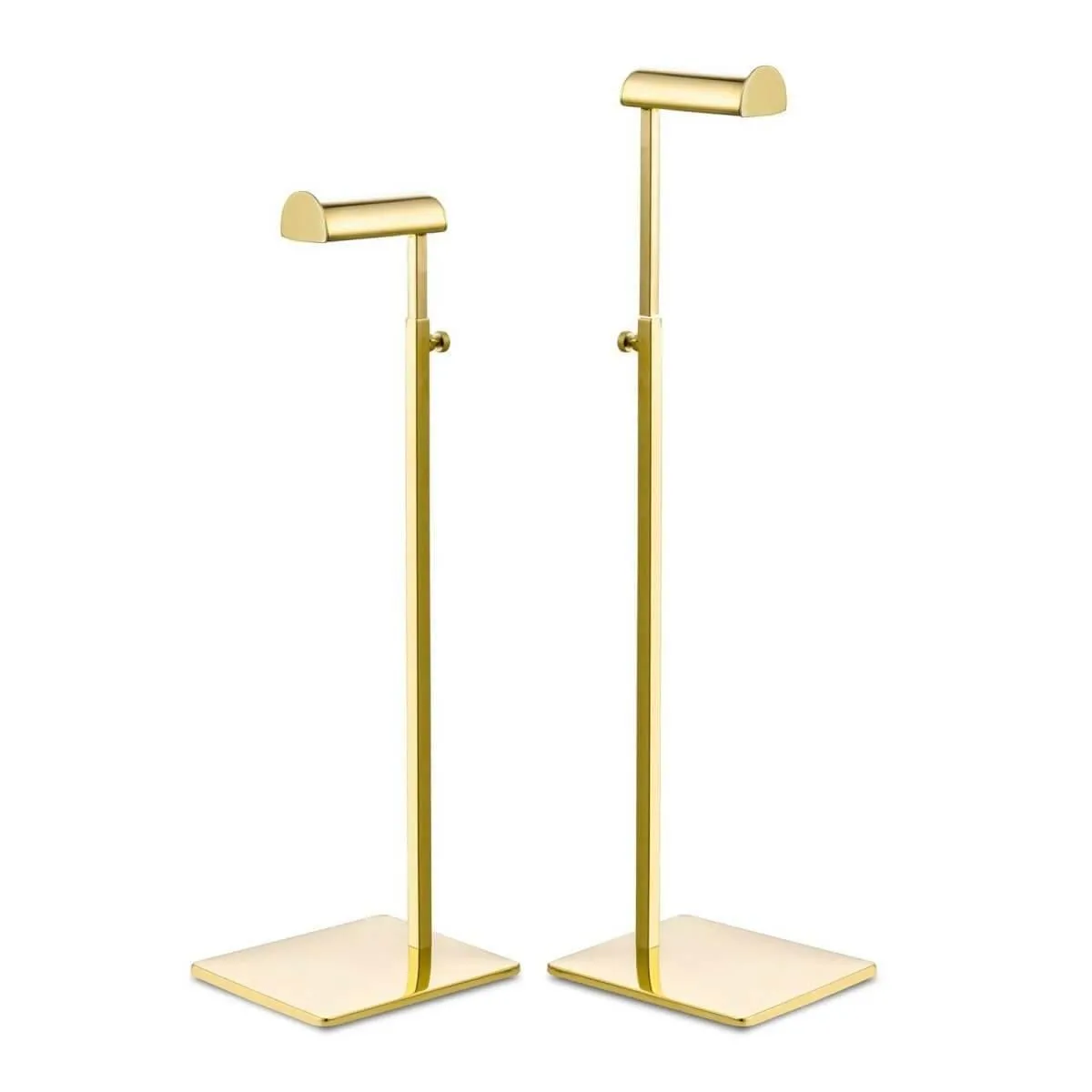 Gold Purse Display Stand - Set of Two Adjustable Height Handbag Display