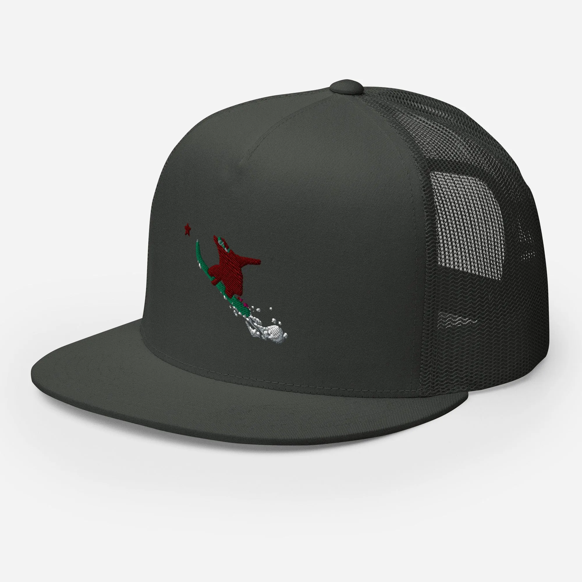 Goldie the Grizzly Boarding Trucker Cap