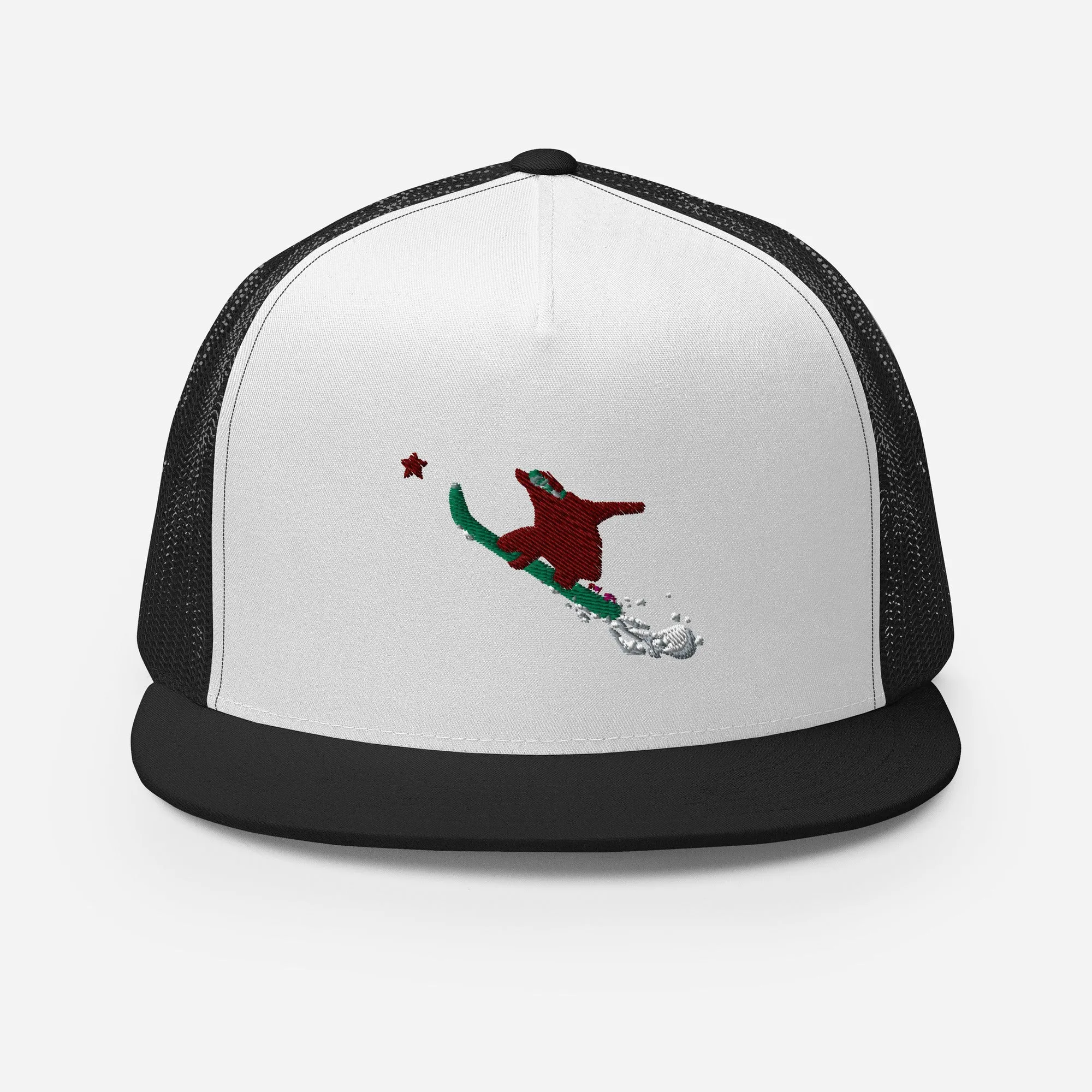 Goldie the Grizzly Boarding Trucker Cap