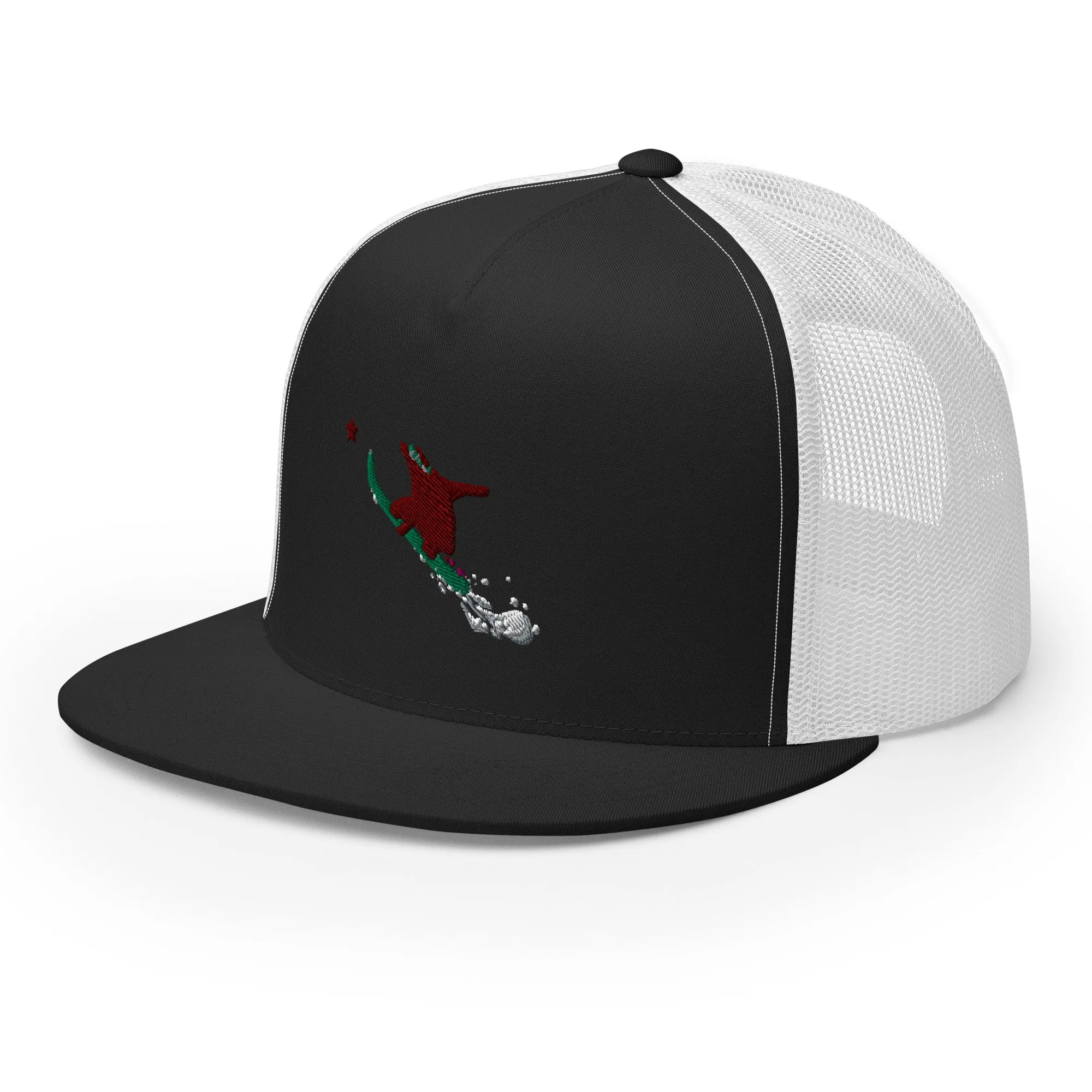 Goldie the Grizzly Boarding Trucker Cap