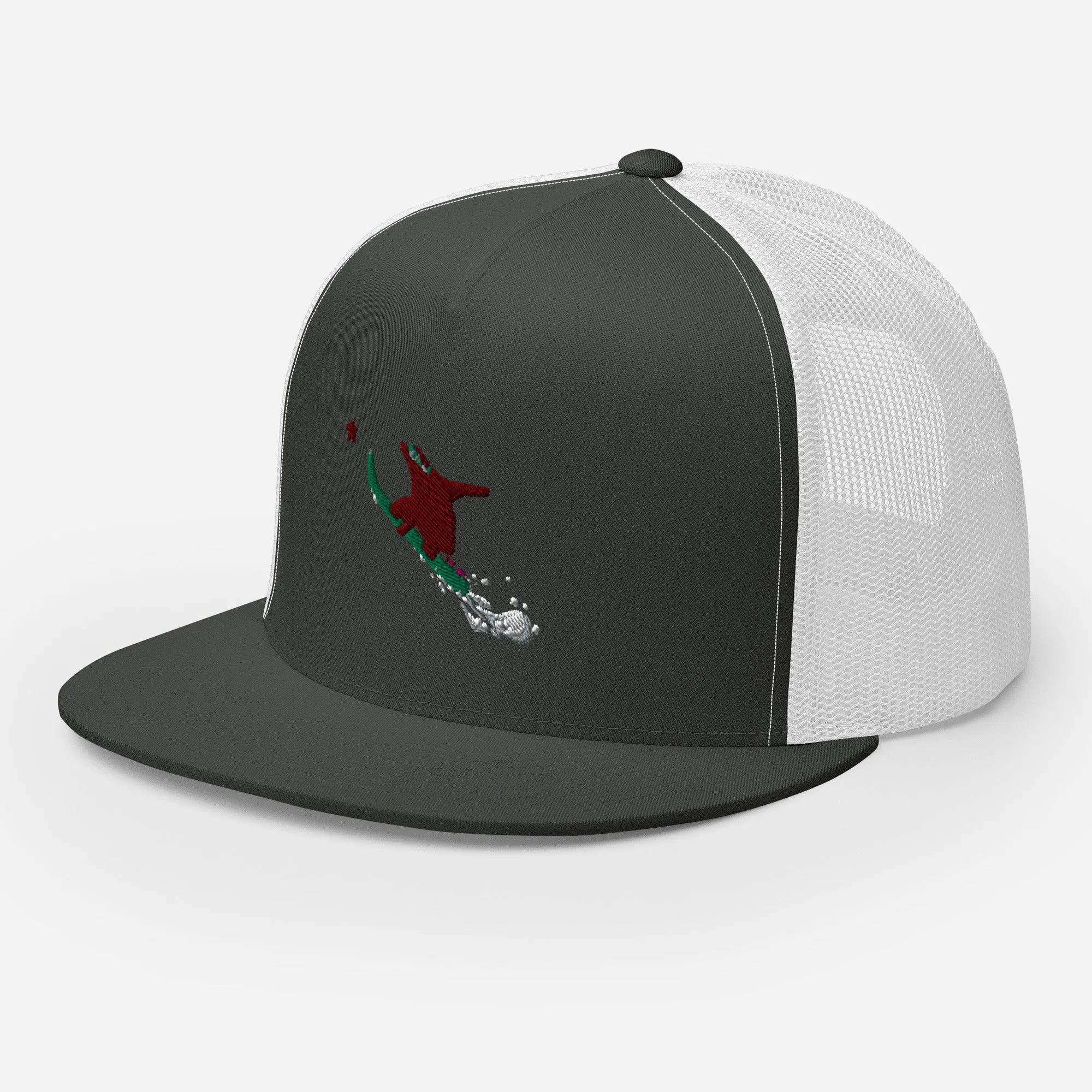 Goldie the Grizzly Boarding Trucker Cap