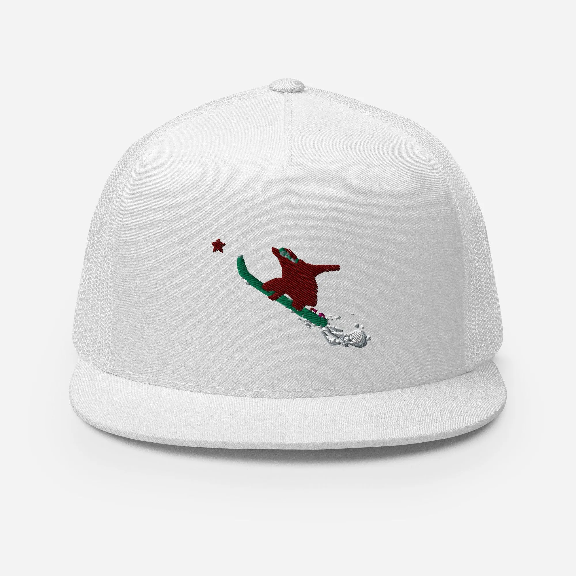 Goldie the Grizzly Boarding Trucker Cap