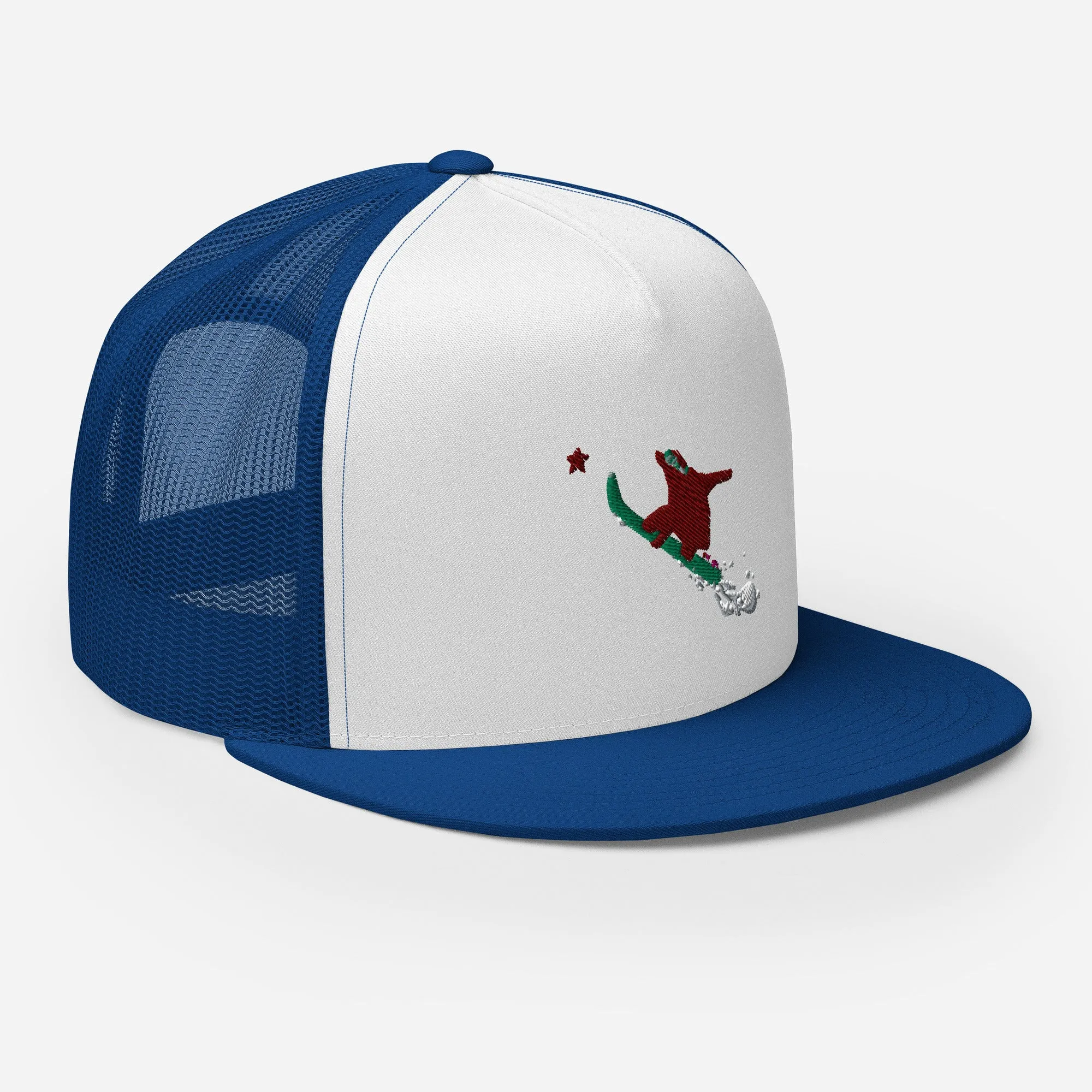 Goldie the Grizzly Boarding Trucker Cap