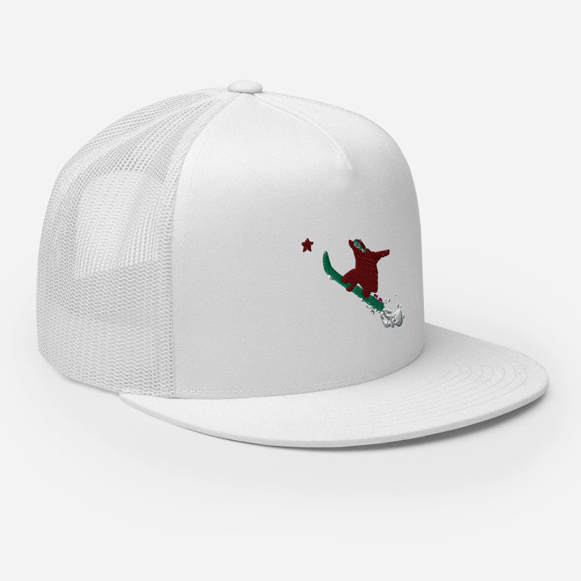 Goldie the Grizzly Boarding Trucker Cap
