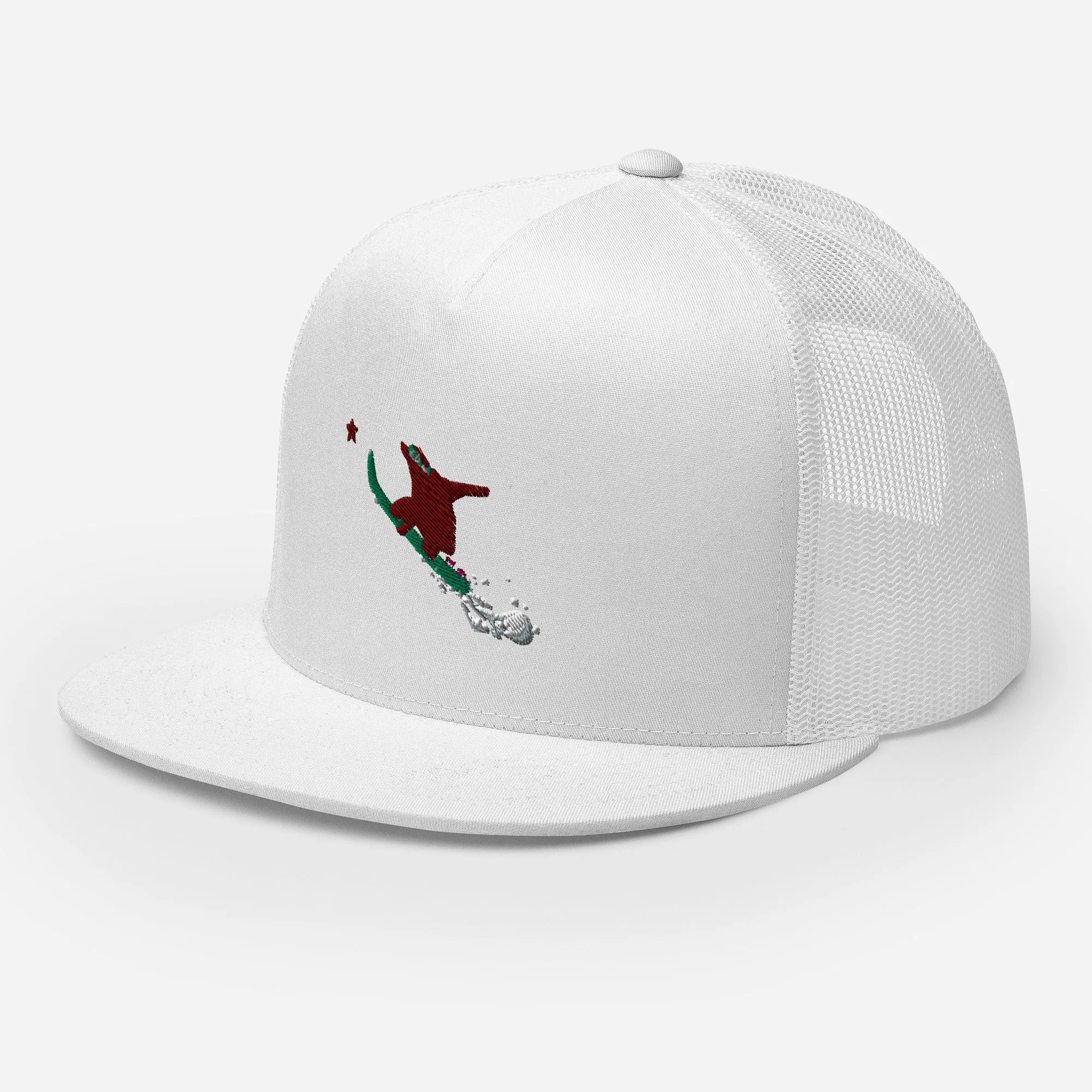 Goldie the Grizzly Boarding Trucker Cap