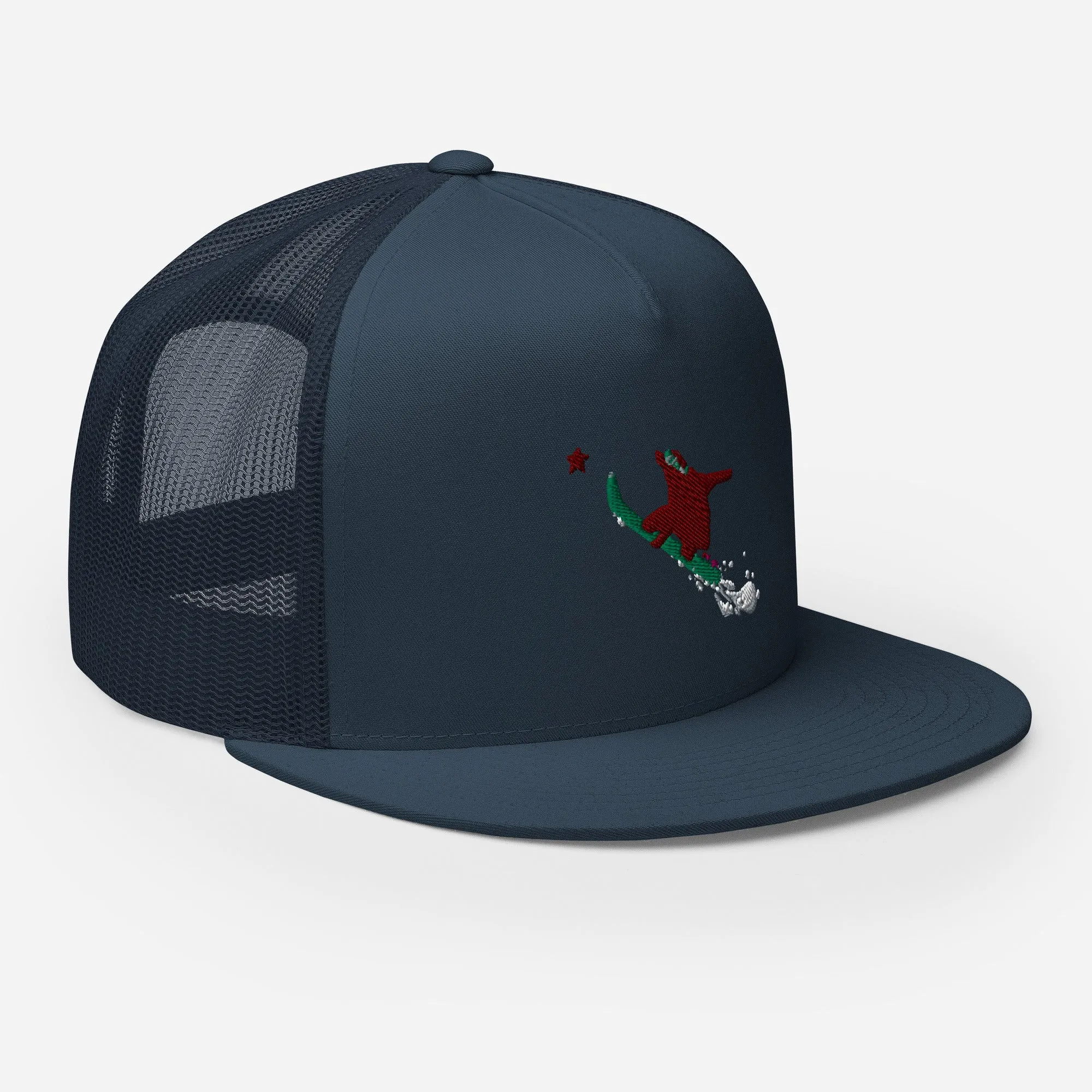 Goldie the Grizzly Boarding Trucker Cap