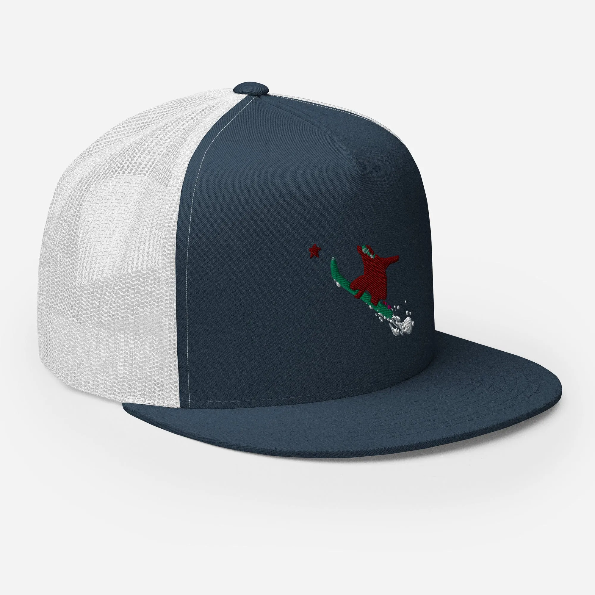 Goldie the Grizzly Boarding Trucker Cap