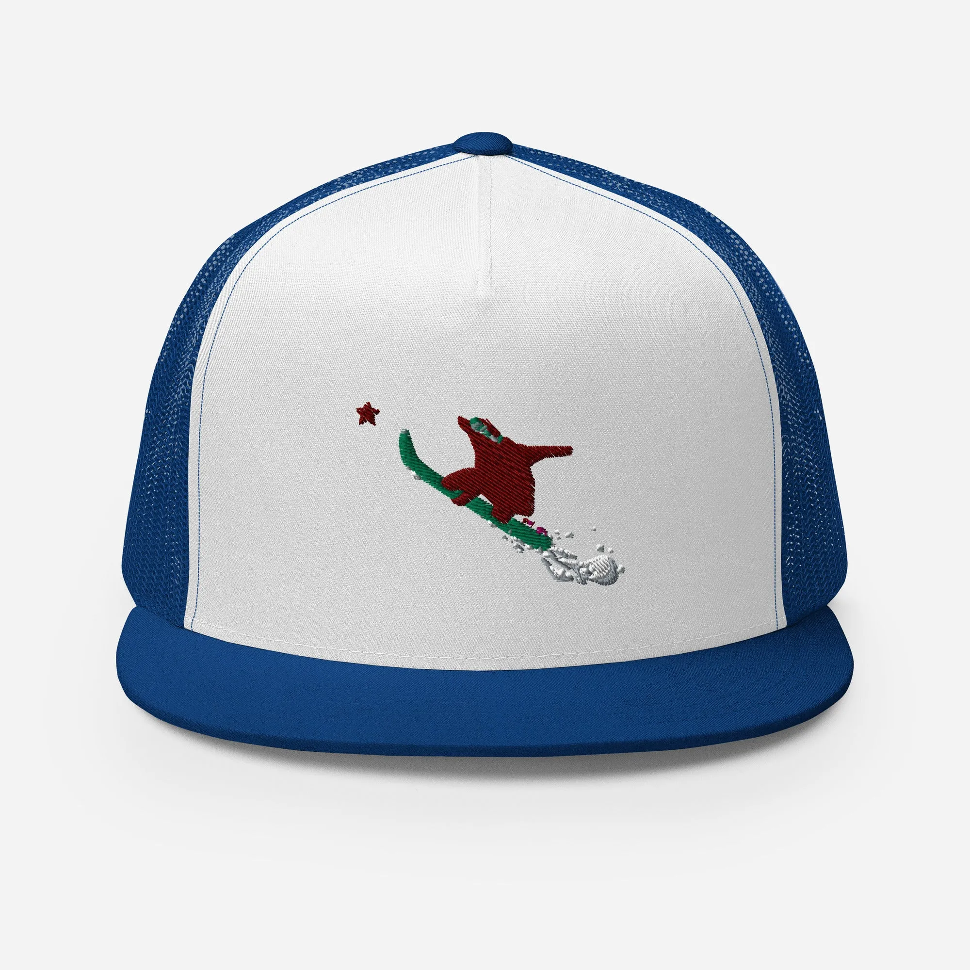 Goldie the Grizzly Boarding Trucker Cap