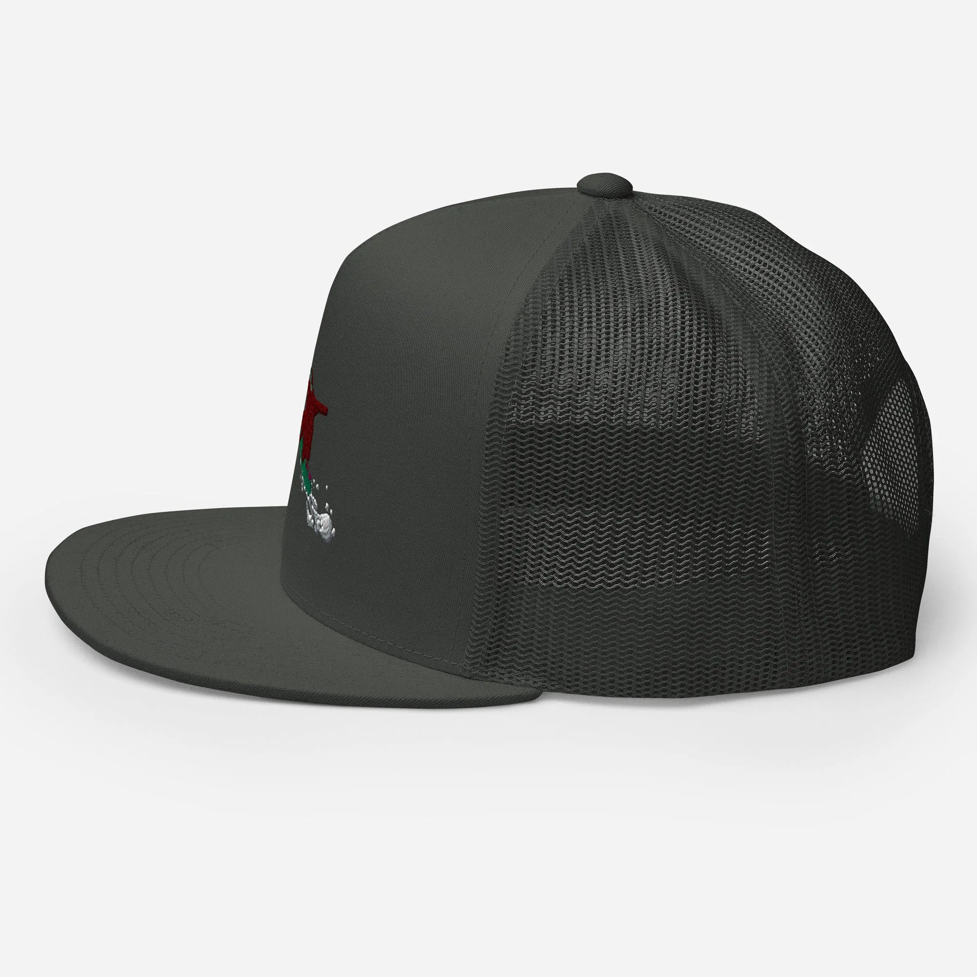 Goldie the Grizzly Boarding Trucker Cap