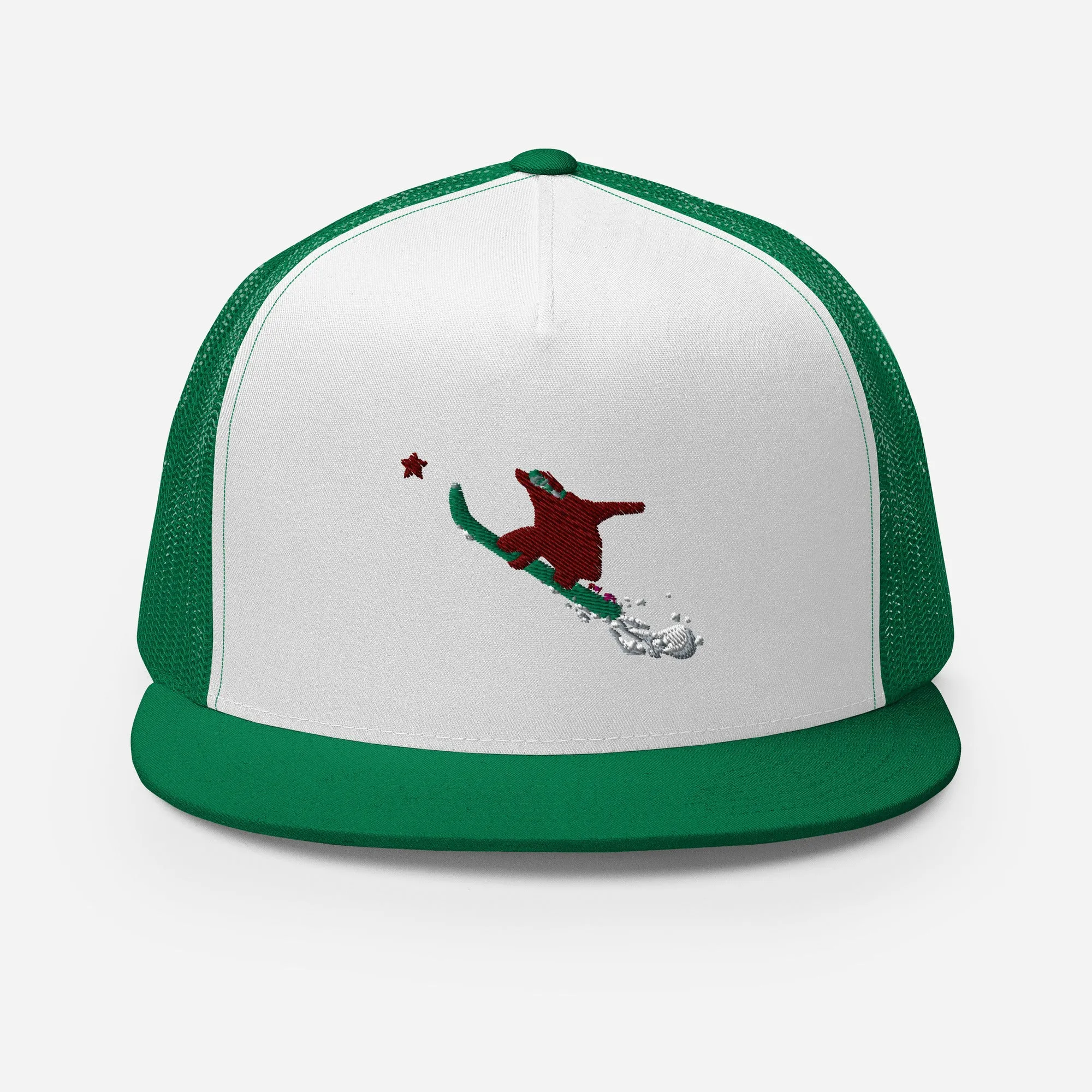 Goldie the Grizzly Boarding Trucker Cap
