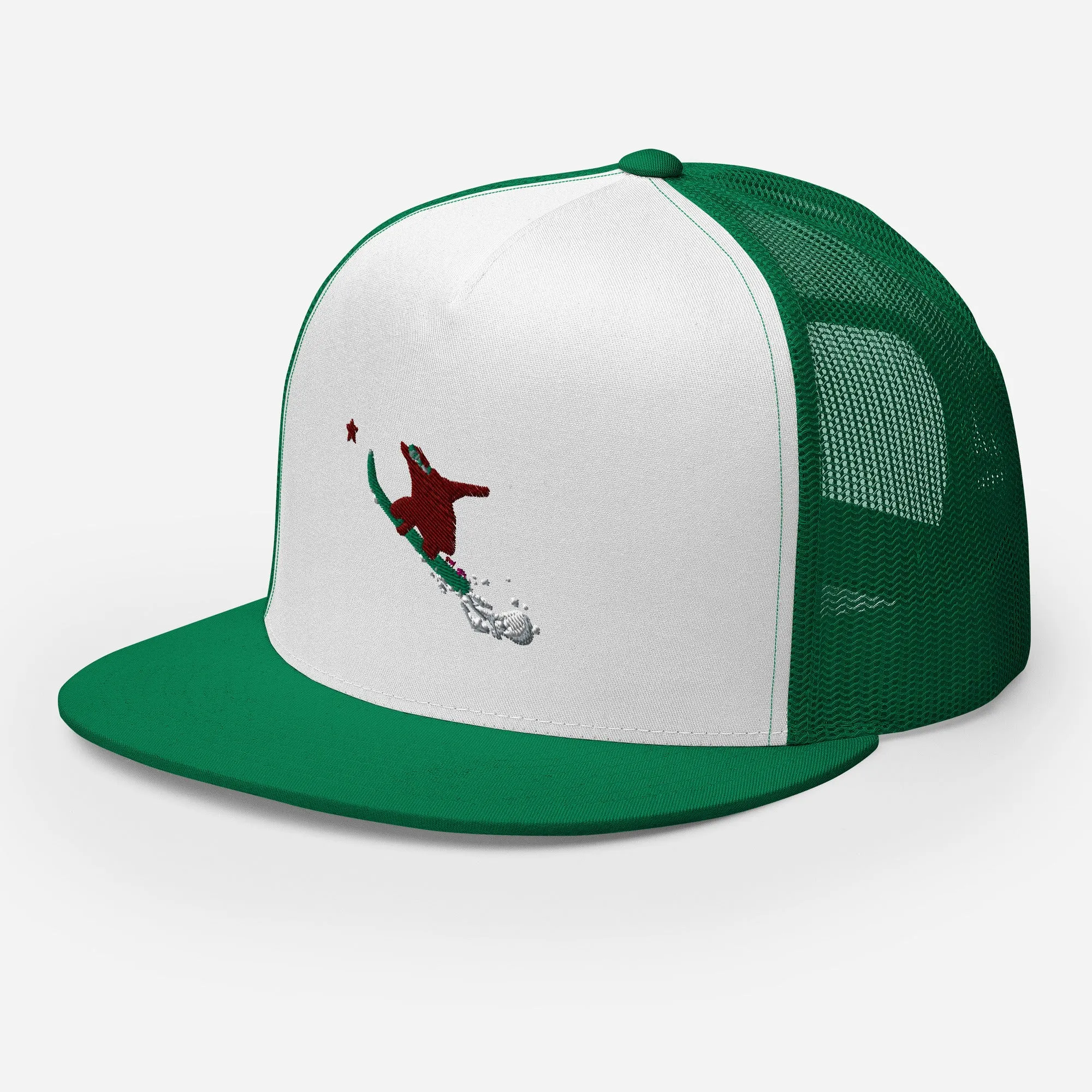 Goldie the Grizzly Boarding Trucker Cap