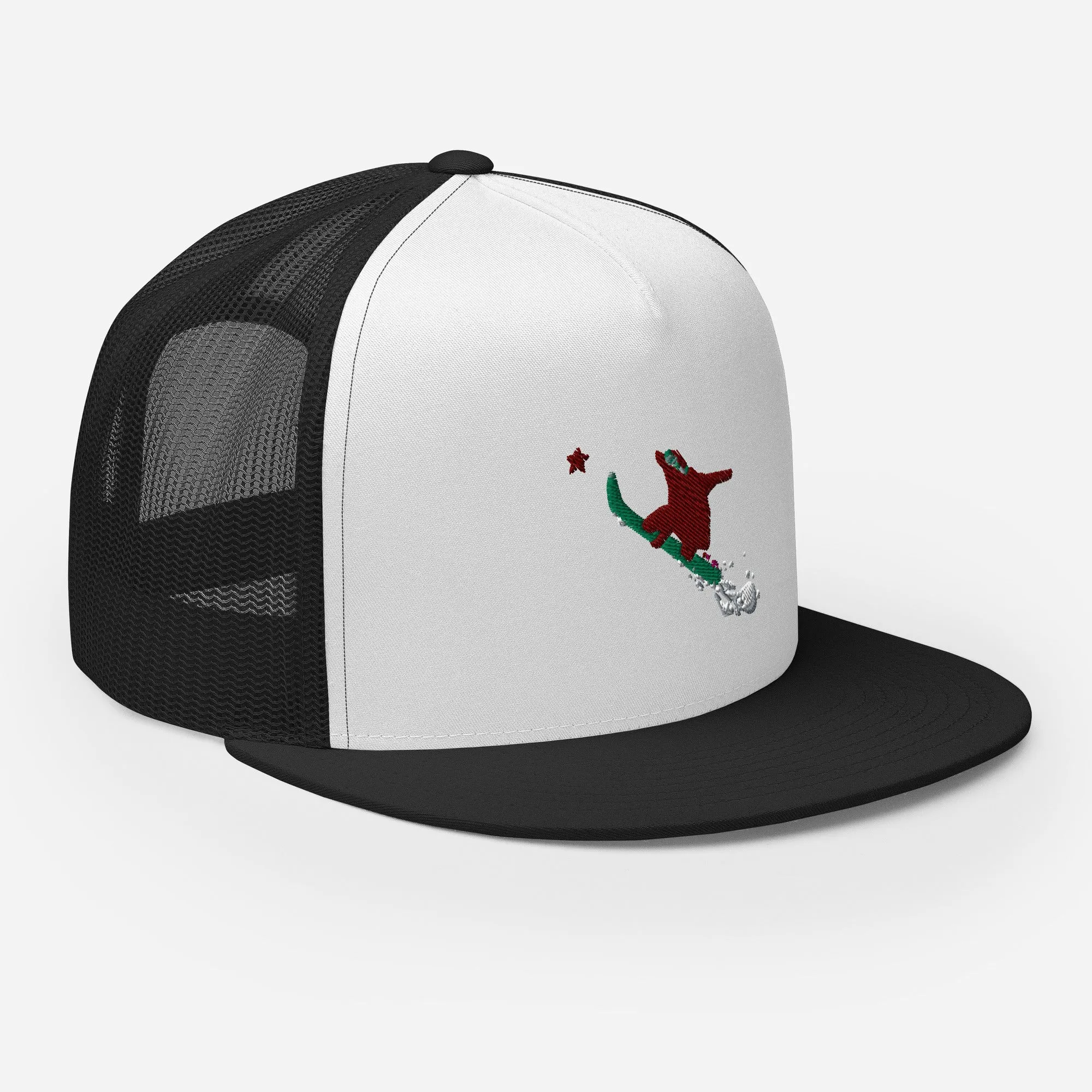 Goldie the Grizzly Boarding Trucker Cap