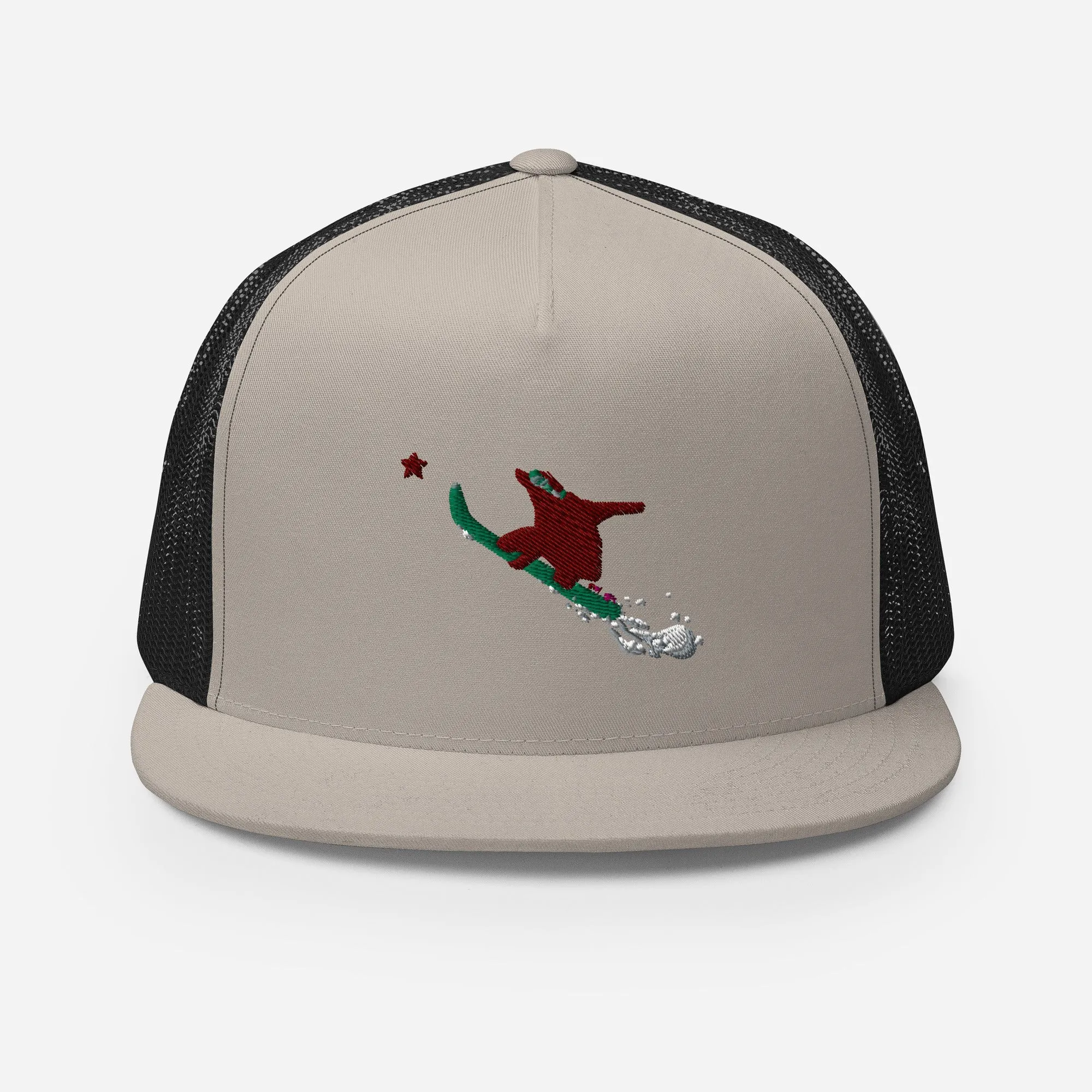 Goldie the Grizzly Boarding Trucker Cap