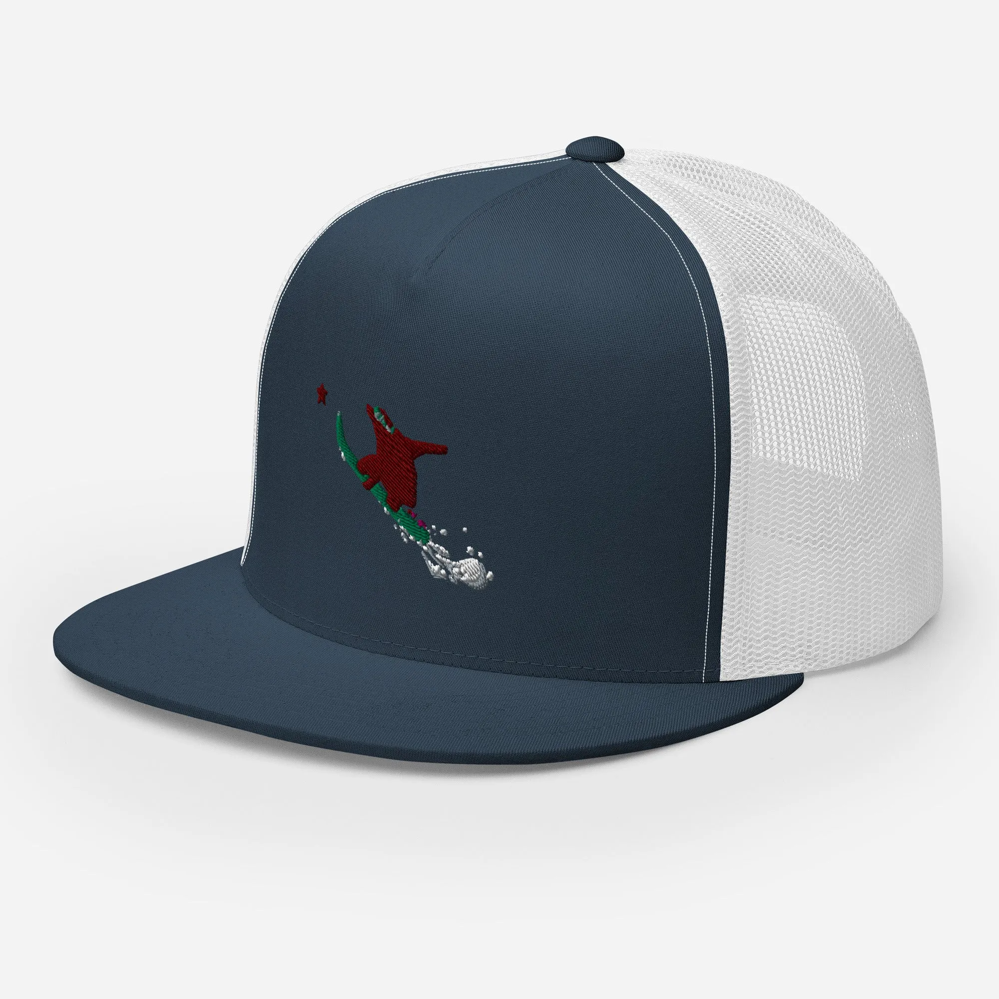 Goldie the Grizzly Boarding Trucker Cap