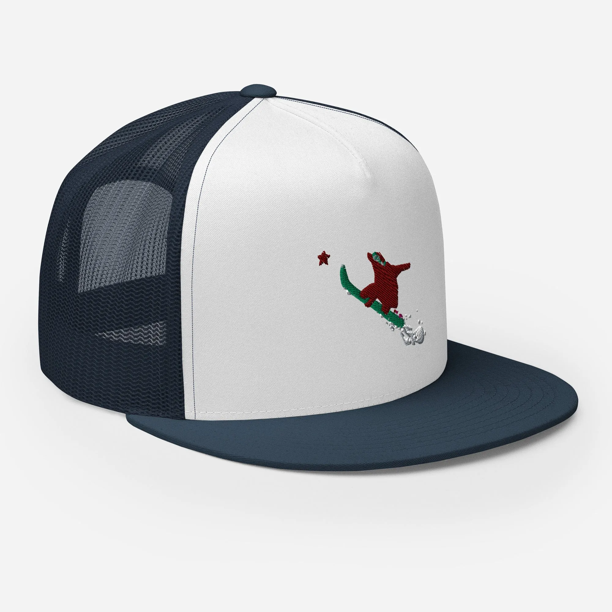 Goldie the Grizzly Boarding Trucker Cap