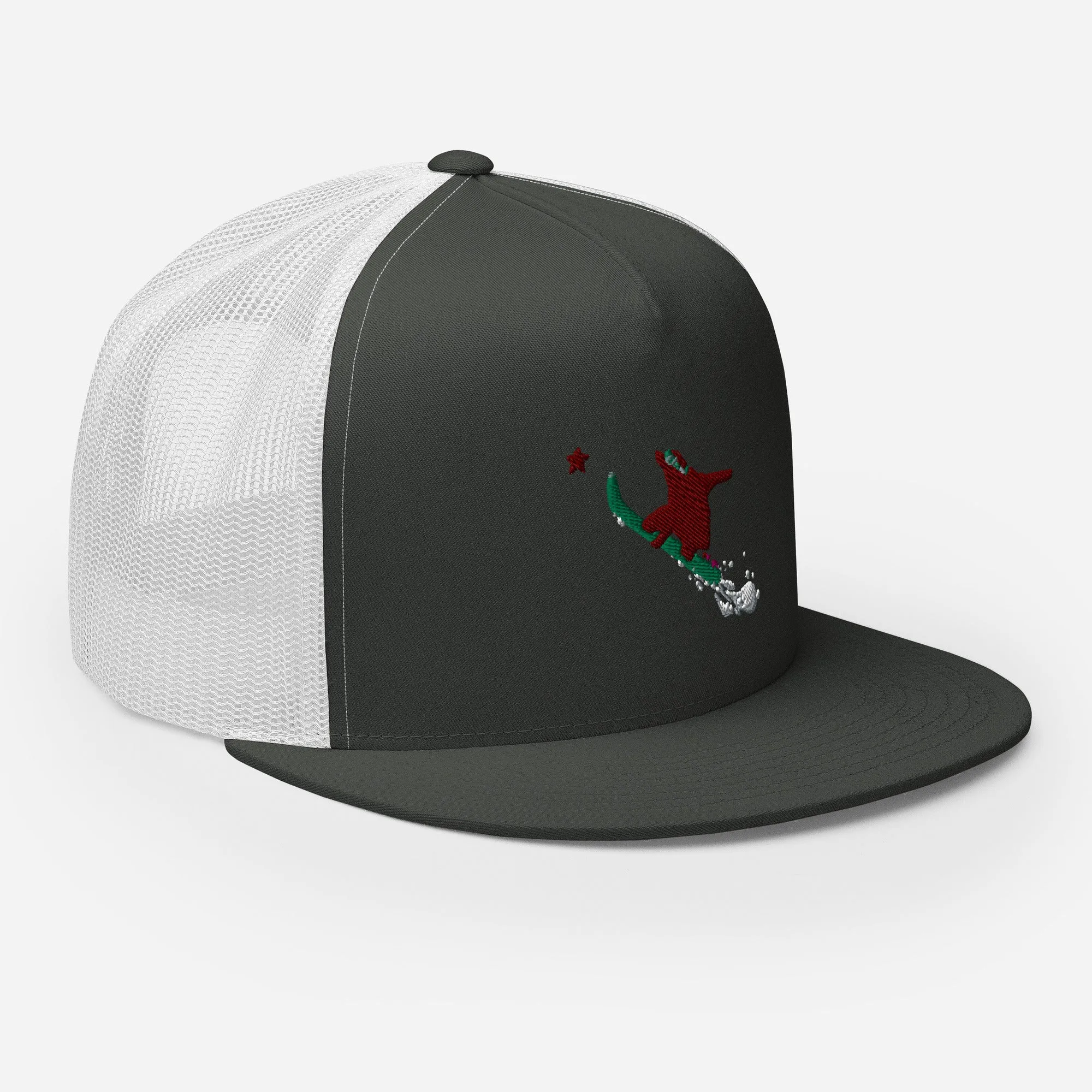 Goldie the Grizzly Boarding Trucker Cap