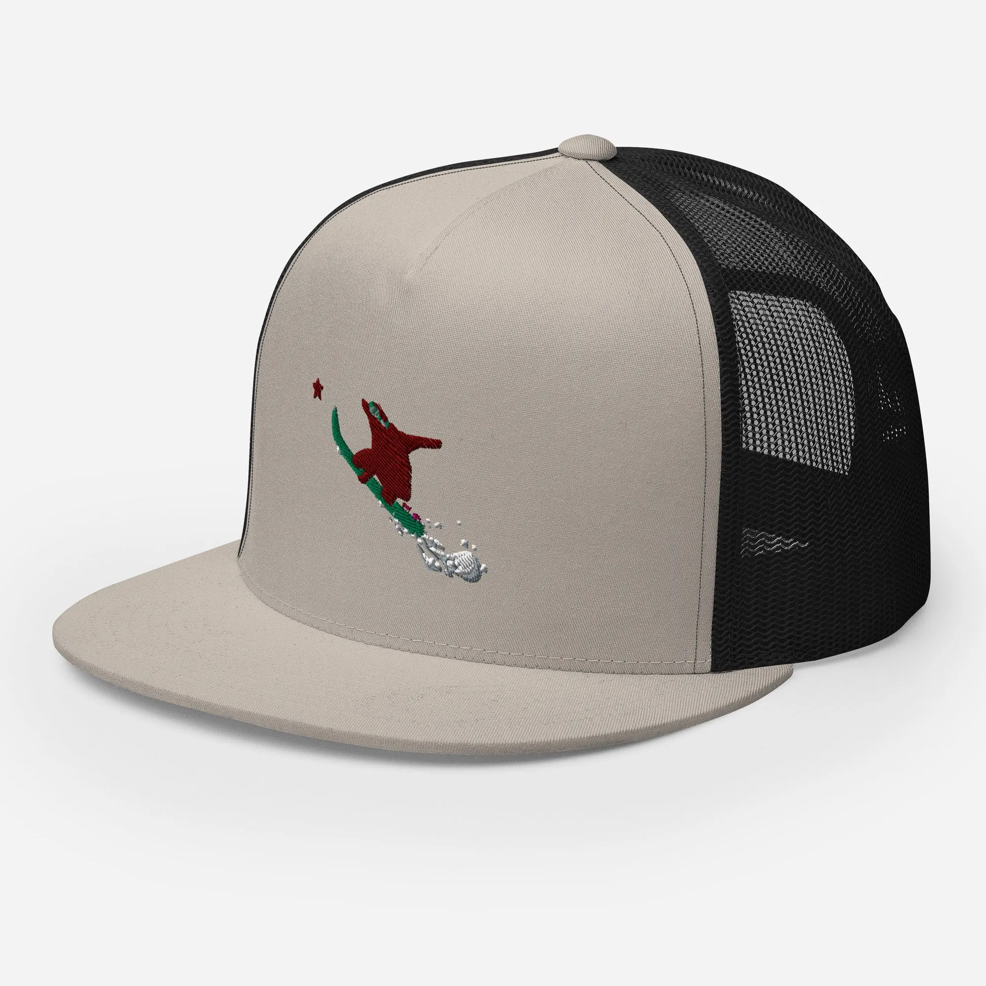 Goldie the Grizzly Boarding Trucker Cap
