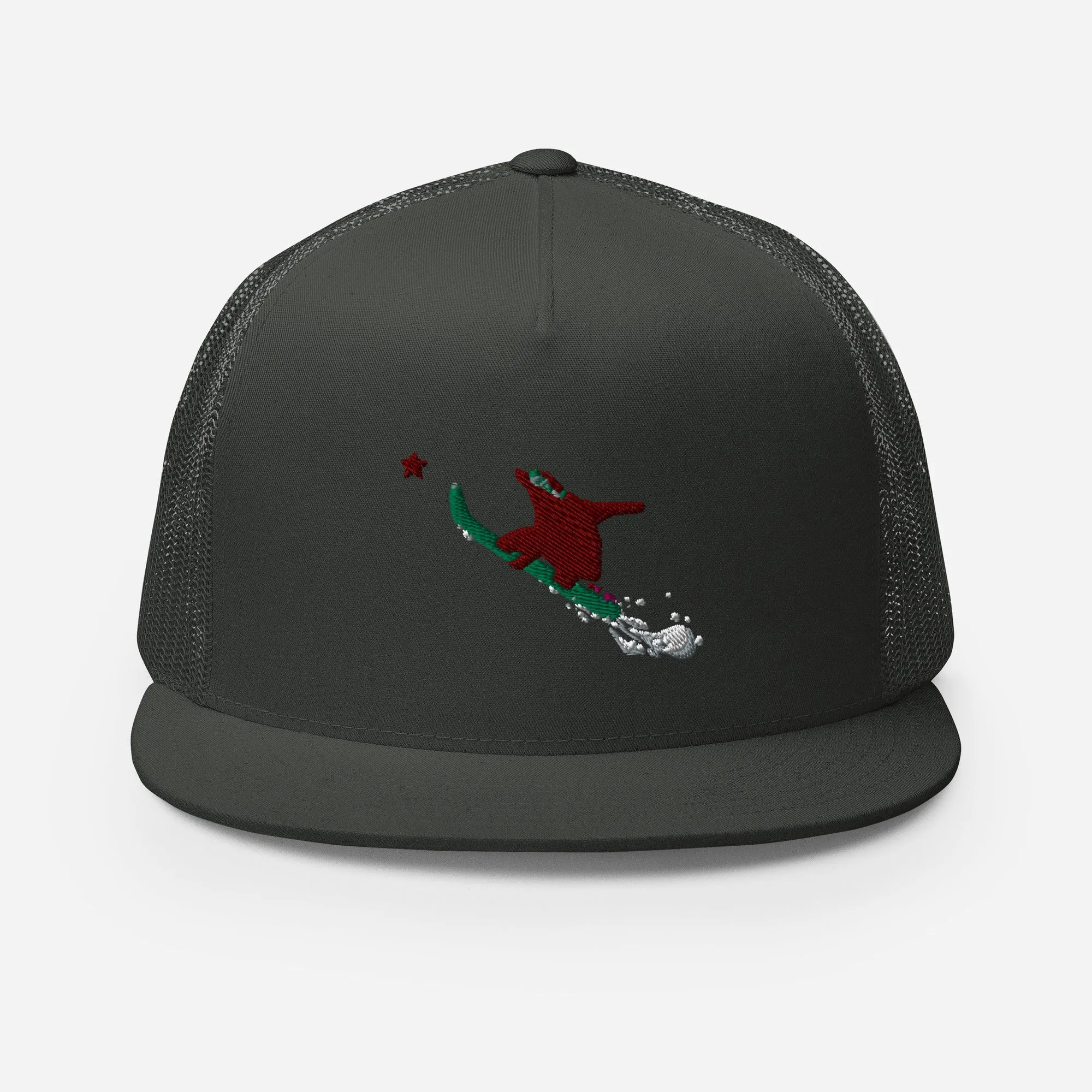 Goldie the Grizzly Boarding Trucker Cap