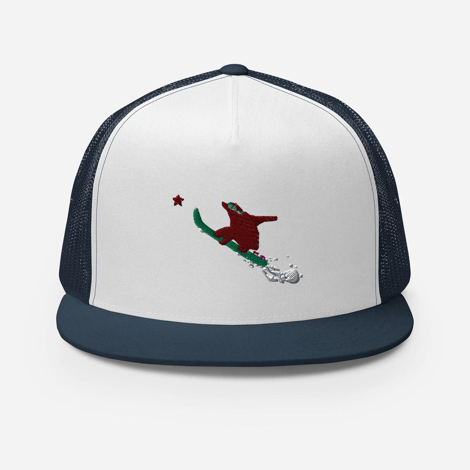 Goldie the Grizzly Boarding Trucker Cap