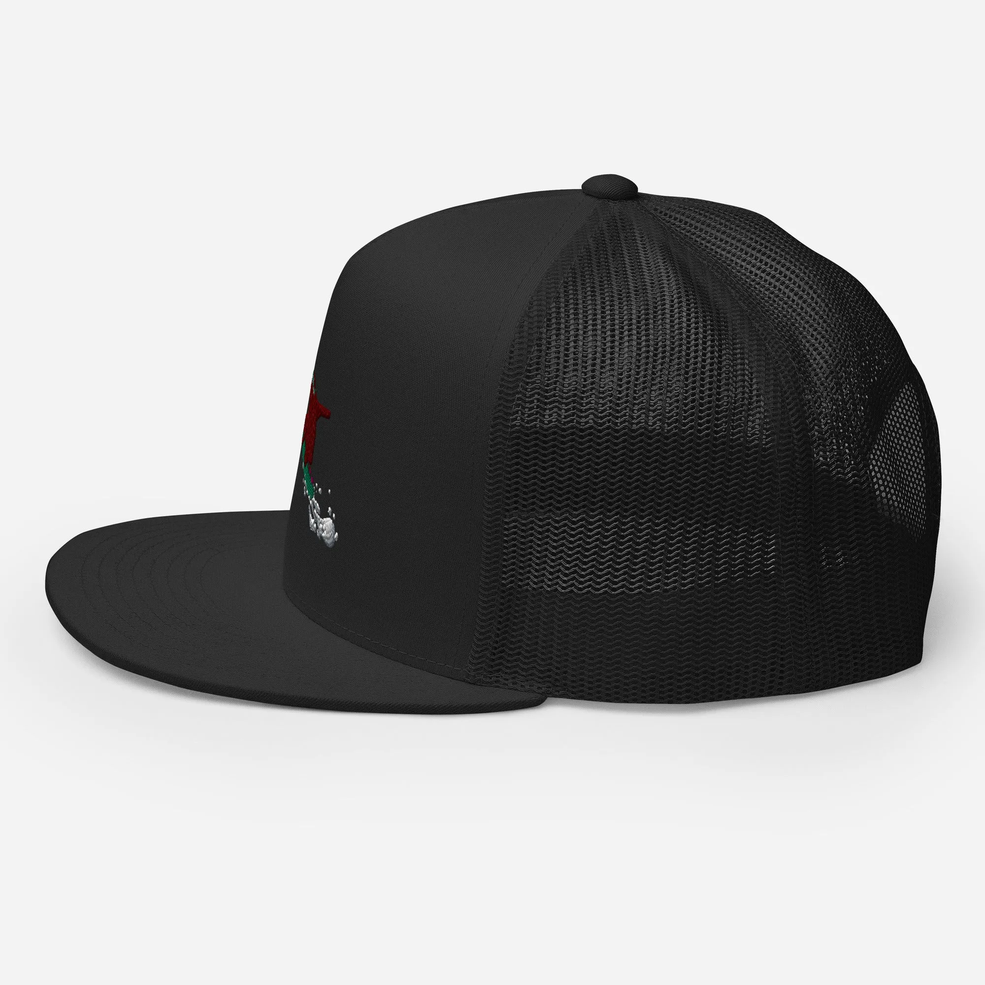 Goldie the Grizzly Boarding Trucker Cap
