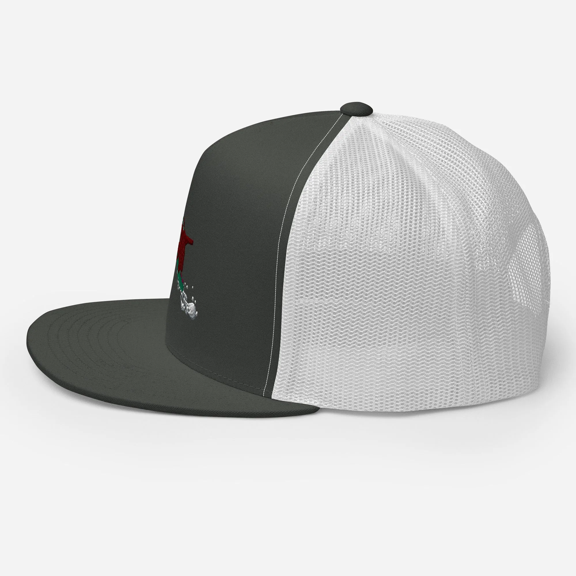 Goldie the Grizzly Boarding Trucker Cap
