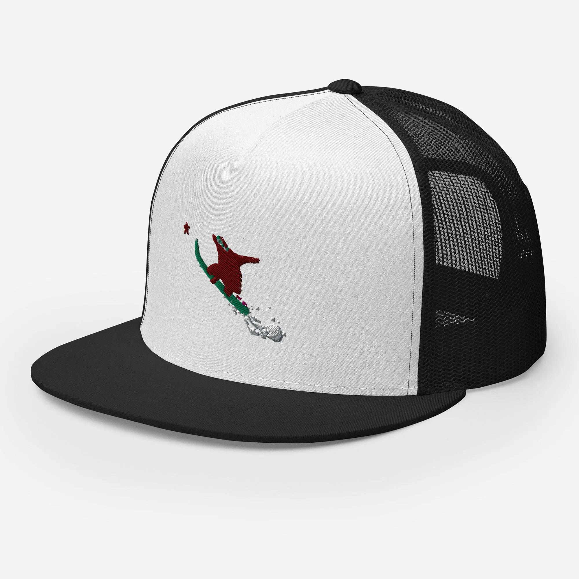 Goldie the Grizzly Boarding Trucker Cap