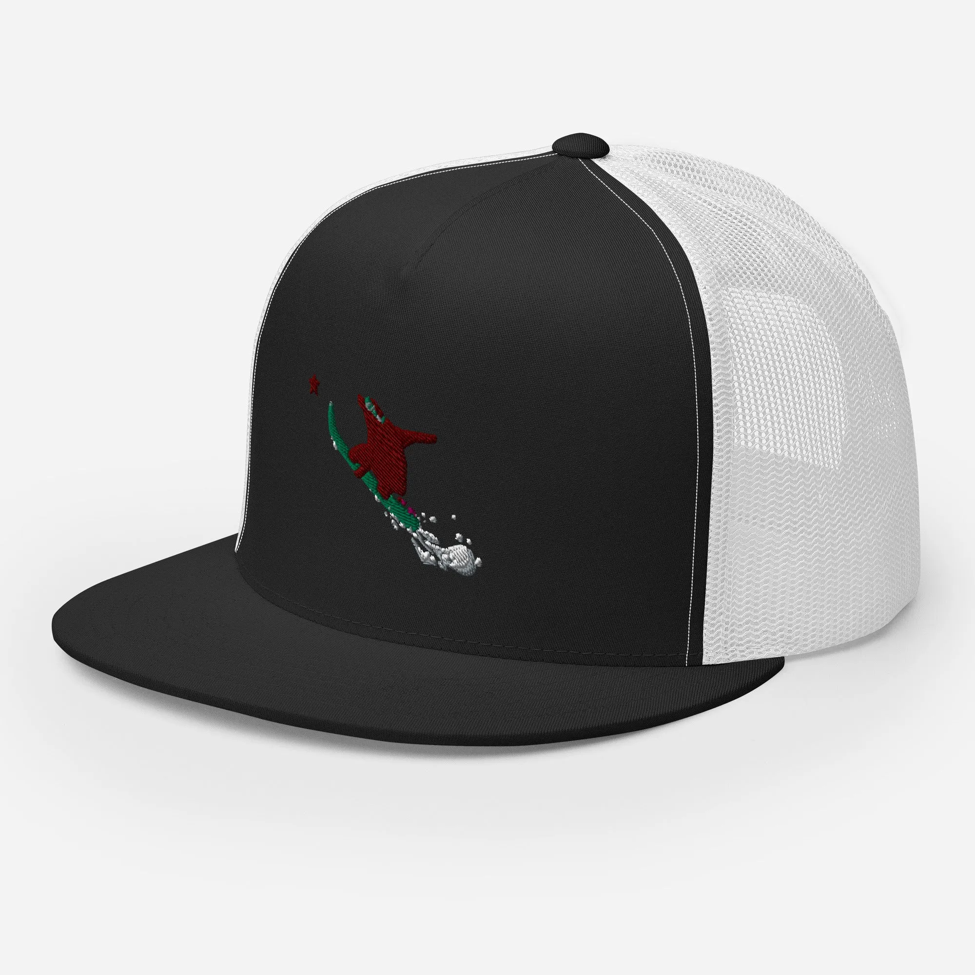 Goldie the Grizzly Boarding Trucker Cap