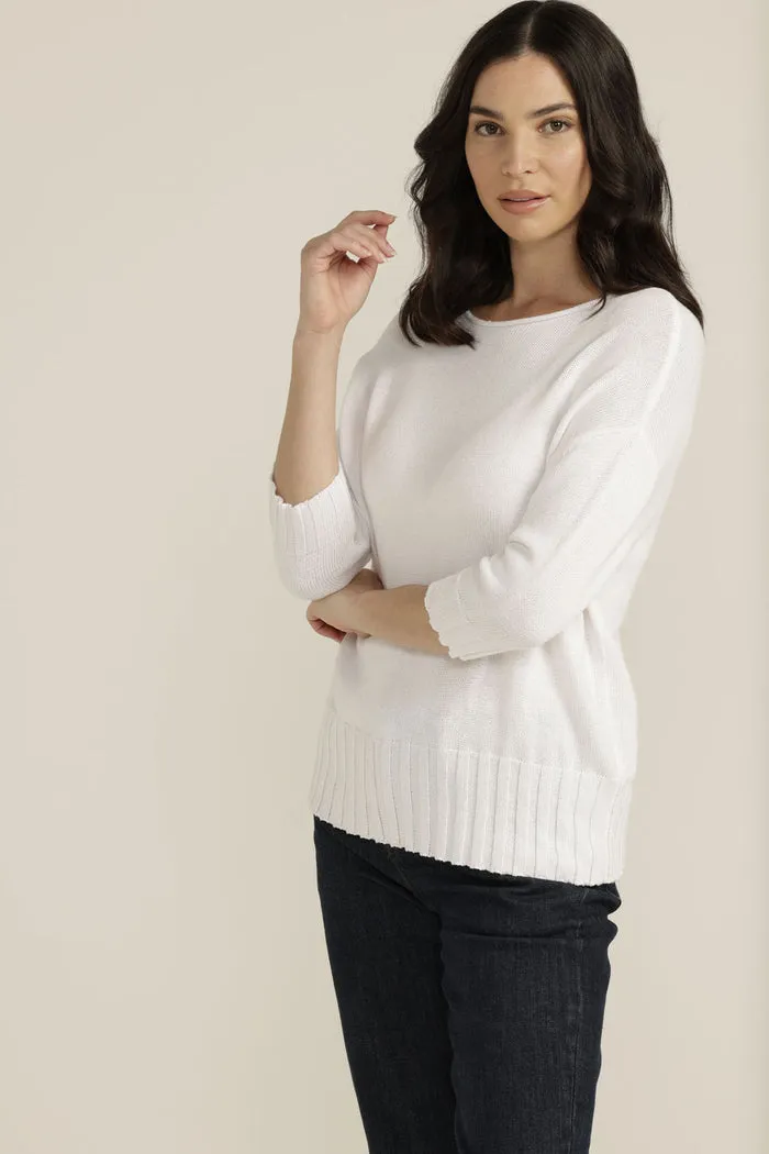 Goondiwindi Cotton 3/4 Sleeve Boxy Jumper - 4 Colours