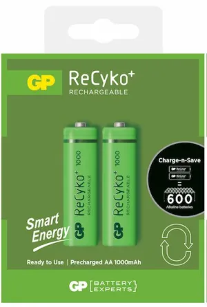 GP Rechargeable 1000mAh AA x 2 Battery Pack